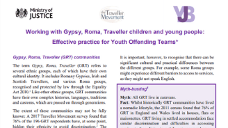Working with Gypsy, Roma and Traveller children and young people: Effective Practice for Youth Offending Teams