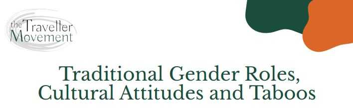 Traditional Gender Roles, Cultural Attitudes and Taboos